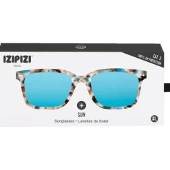 Lunettes Femme<Izipizi Lunettes de soleil Sun #L Blue Tortoise Soft Blue Mirror