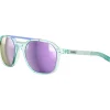 Lunettes Femme<Julbo Lunettes de soleil Slack Cover Translucide Brillant Menthe Gris Clair Spectron 3