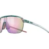 Lunettes, Visières|Lunettes Trail<Julbo Lunettes de soleil Frequency Translucide Brillant Vert Clair Rose Spectron 3