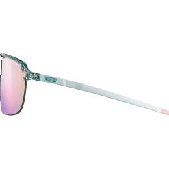 Lunettes, Visières|Lunettes Trail<Julbo Lunettes de soleil Frequency Translucide Brillant Vert Clair Rose Spectron 3