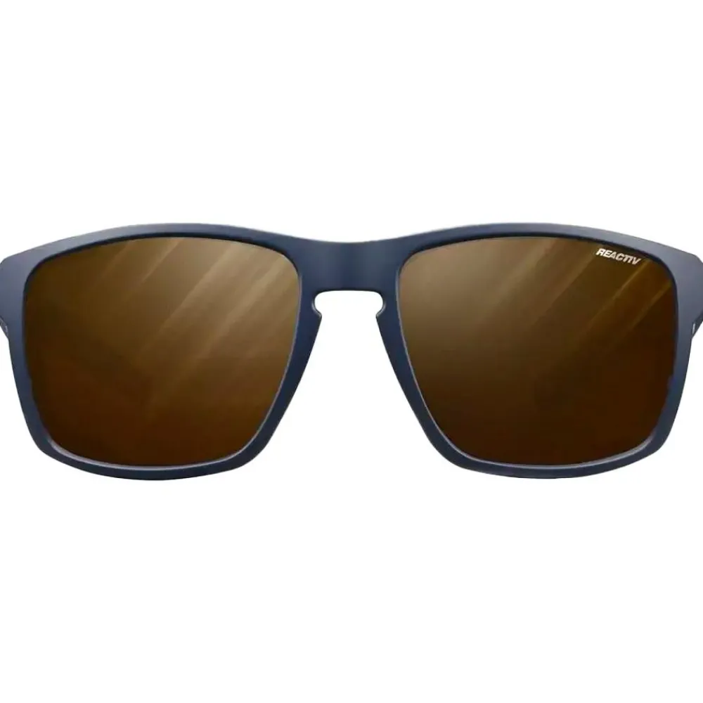 New Lunettes de soleil Shield Bleu Mat Cameleon Homme Lunettes Homme|Lunettes Polarisées