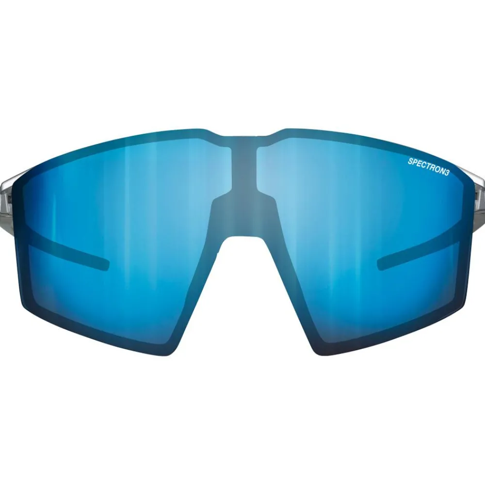 Lunettes Homme|Lunettes Femme<Julbo Lunettes de soleil Edge Brillant Argent Blanc Spectron 3