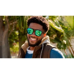 Lunettes Femme|Lunettes Polarisées<Knockaround Lunettes de soleil Brightsides Rubberized Navy Rider