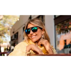 Lunettes Femme|Lunettes Polarisées<Knockaround Lunettes de soleil Brightsides Rubberized Navy Rider