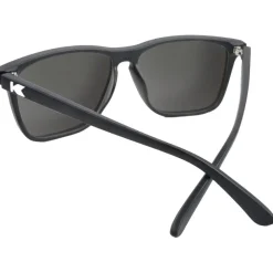 Lunettes Femme|Lunettes Polarisées<Knockaround Lunettes de soleil Fast Lanes Matte Black Moonshine