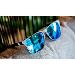 Lunettes Femme|Lunettes Polarisées<Knockaround Lunettes de soleil Fast Lanes Matte Black Moonshine