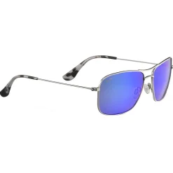 Discount Lunettes de soleil Wiki Wiki Argent Blue Hawaii Maui Pure Lunettes Polarisées