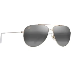 Outlet Lunettes de soleil Hauoli Doré Clair Brillant Cristaux Gris Neutre MauiPure Femme Lunettes Femme|Lunettes Polarisées