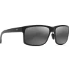 Lunettes Polarisées|Lunettes Femme<Maui Jim Lunettes de soleil  Pokowai Arch Noir Matte Gris Neutre MauiPure