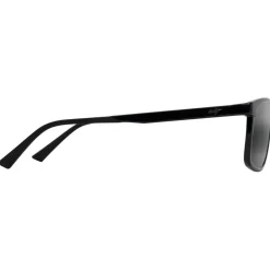Lunettes Femme|Lunettes Polarisées<Maui Jim Lunettes de soleil Pulama Noir Brillant Neutral Grey Minéral Superthin