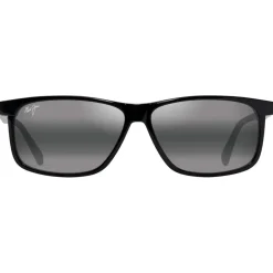 Lunettes Femme|Lunettes Polarisées<Maui Jim Lunettes de soleil Pulama Noir Brillant Neutral Grey Minéral Superthin