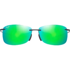 Sale Lunettes de soleil Akau Matte Black Mauipure Lt Mauigreen Femme Lunettes Femme|Lunettes Polarisées