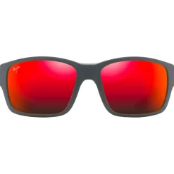 Lunettes Femme|Lunettes Polarisées<Maui Jim Lunettes de soleil Mangroves Noir Mat Hawaii Lava Mineral Superthin