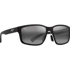 Lunettes Femme|Lunettes Polarisées<Maui Jim Lunettes de soleil Walewaha Asian Fit Matte Black Neutral Grey Mineral Superthin