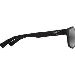 Lunettes Femme|Lunettes Polarisées<Maui Jim Lunettes de soleil Walewaha Asian Fit Matte Black Neutral Grey Mineral Superthin