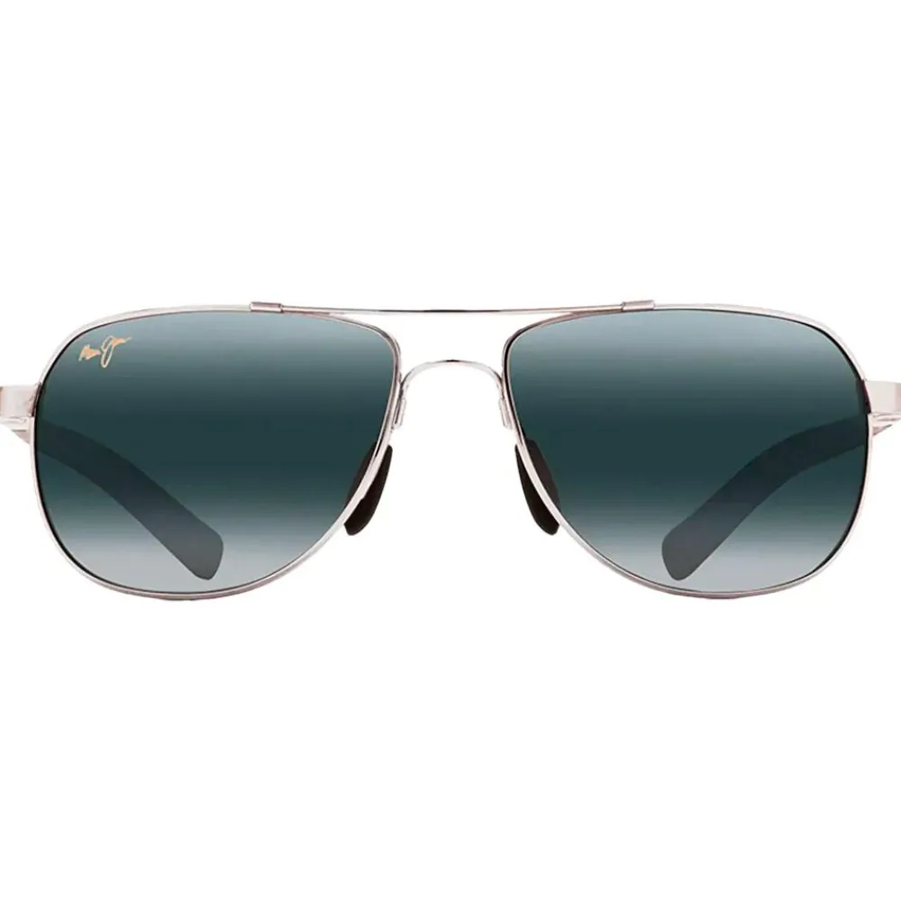 Lunettes Polarisées|Lunettes Femme<Maui Jim Lunettes de soleil Guardrails Argent Bleu Clair Gris Neutre MauiBrilliant
