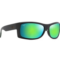 Lunettes Polarisées<Maui Jim Lunettes de soleil Equator Noir Mat Olive MauiGreen Mineral SuperThin