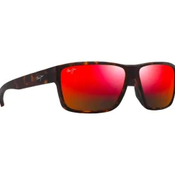 Lunettes Femme|Lunettes Polarisées<Maui Jim Lunettes de soleil Uila Havane Foncé Mat Orange Hawaii Lava Minéral Superthin
