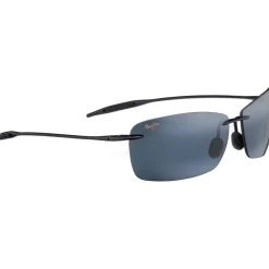 Lunettes Polarisées|Lunettes Femme<Maui Jim Lunettes de soleil Lighthouse Gris Neutre Noir Brillant