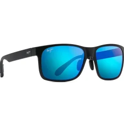 Best Lunettes de soleil Red Sands Noir Mat Bleu Hawaï MauiPure Femme Lunettes Polarisées|Lunettes Femme