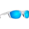Lunettes Polarisées|Lunettes Femme<Maui Jim Lunettes de soleil Nuu Landing Blanc Blue Hawaii Mineral Superthin