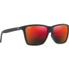 Lunettes Femme|Lunettes Polarisées<Maui Jim Lunettes de soleil Cruzem Black Matte Hawaii Lava ST