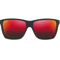 Lunettes Femme|Lunettes Polarisées<Maui Jim Lunettes de soleil Cruzem Black Matte Hawaii Lava ST