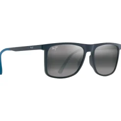 Lunettes Polarisées<Maui Jim Lunettes de soleil Makamae Bleu Mat Neutral Grey Minéral Superthin
