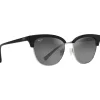 Lunettes Femme|Lunettes Polarisées<Maui Jim Lunettes de soleil Lokelani Noir Argent Gris Neutre MauiBrilliant
