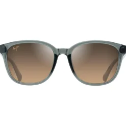 Lunettes Femme|Lunettes Polarisées<Maui Jim Lunettes de soleil Ku'ikahi Asian Fit Gris Foncé Transparent Brillant Bronze Hcl Minéral Superthin