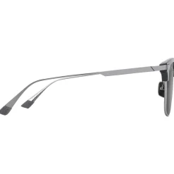 Lunettes Femme|Lunettes Polarisées<Maui Jim Lunettes de soleil Kalaunu Asian Fit Shiny Black Dark Silver Neutral Grey MauiBrilliant