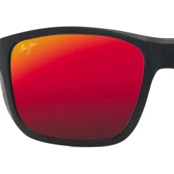 Lunettes Femme|Lunettes Polarisées<Maui Jim Lunettes de soleil Amberjack Matte Black Hawaii Lava MauiBrilliant