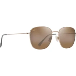 Lunettes Femme|Lunettes Polarisées<Maui Jim Lunettes de soleil Olali Asian Fit Doré Clair Brillant Vert Gris Hcl Bronze MauiPure