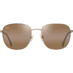 Lunettes Femme|Lunettes Polarisées<Maui Jim Lunettes de soleil Olali Asian Fit Doré Clair Brillant Vert Gris Hcl Bronze MauiPure