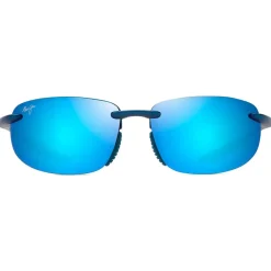 Lunettes Polarisées|Lunettes Femme<Maui Jim Lunettes de soleil Hookipa Ultra Asian Fit Metal Matte Blue Blue Hawaii MauiUltra