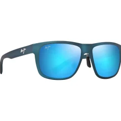 Lunettes Polarisées|Lunettes Femme<Maui Jim Lunettes de soleil Puakea Bleu arcelle Mat Bleu Hawaï Minéral Superthin