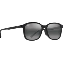 Lunettes Femme|Lunettes Polarisées<Maui Jim Lunettes de soleil Makuahine Asian Fit Noir Brillant Neutral Grey Minéral Superthin