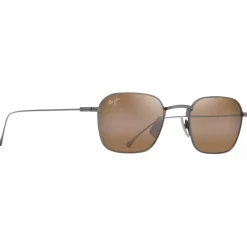 Clearance Lunettes de soleil Mekala Matte Dark Ruthenium Hcl Bronze MauiBrilliant Femme Lunettes Femme|Lunettes Polarisées