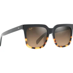 Lunettes Femme|Lunettes Polarisées<Maui Jim Lunettes de soleil Rooftops Noir Ecaille Hcl Bronze Mineral Superthin