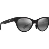 Lunettes Polarisées|Lunettes Femme<Maui Jim Lunettes de soleil Hulahe Matte Black Neutral Grey Mineral Superthin