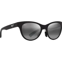Lunettes Polarisées|Lunettes Femme<Maui Jim Lunettes de soleil Hulahe Matte Black Neutral Grey Mineral Superthin