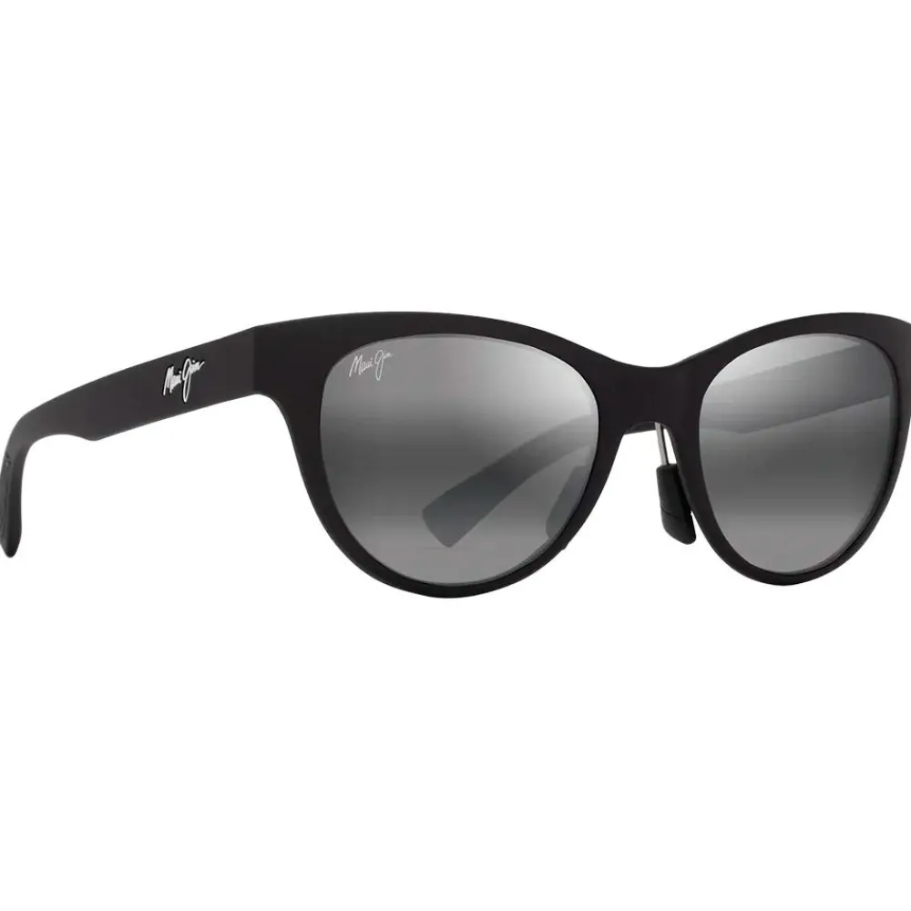 Lunettes Polarisées|Lunettes Femme<Maui Jim Lunettes de soleil Hulahe Matte Black Neutral Grey Mineral Superthin