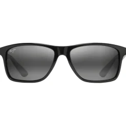 Sale Lunettes de soleil Onshore Noir Brillant Gris Neutre Minéral SuperThin Lunettes Polarisées