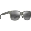 Outlet Lunettes de soleil Paulele Asian Fit Gris vert mat Gris Neutre Minéral Superthin Femme Lunettes Femme|Lunettes Polarisées