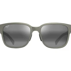 Outlet Lunettes de soleil Paulele Asian Fit Gris vert mat Gris Neutre Minéral Superthin Femme Lunettes Femme|Lunettes Polarisées