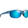 Clearance Lunettes de soleil Kaiwi Channel Bleu Noir Bleu Hawaï Minéral SuperThin Femme Lunettes Polarisées|Lunettes Femme