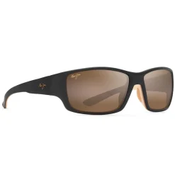 Lunettes Polarisées<Maui Jim Lunettes de soleil Local Kine Matte Dark Transparent Brown With Tan And Cream Superthin Glass Hcl Bronze