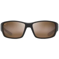 Lunettes Polarisées<Maui Jim Lunettes de soleil Local Kine Matte Dark Transparent Brown With Tan And Cream Superthin Glass Hcl Bronze