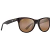 Lunettes de soleil Koaniani Asian Fit Shiny Dark Havana Hcl Bronze Mineral Superthin Femme Lunettes Femme|Lunettes Polarisées