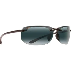 Lunettes Polarisées<Maui Jim Lunettes de soleil Banyans Asian Fit Noir Brillant Neutral Grey MauiBrilliant